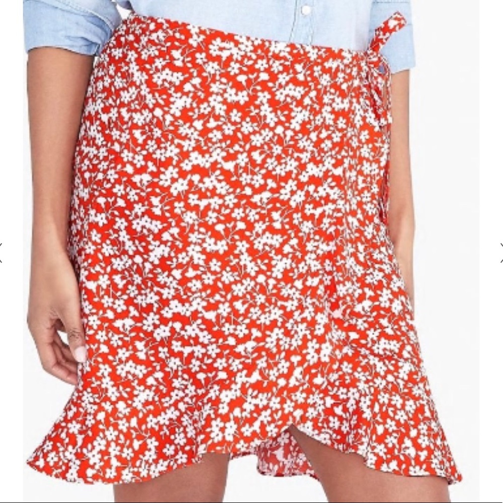 NWT J Crew Faux Wrap Mini Skirt